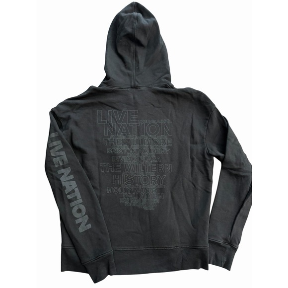 James Perse Tops - JAMES PERSE LA Black Live Nation Tour Sz 1 Small Graphic Hoodie Sweatshirt KL8-8